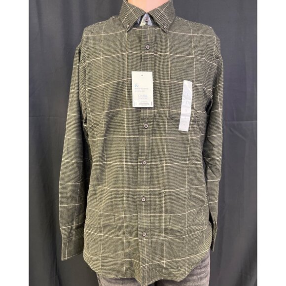 Craft & Barrow Other - Croft & Barrow Men's Green Flannel Shirt/Button Up Sz S SKU 4956